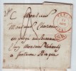 Lettre Càd THUIN/1847 + Origine Manuscrite "Lobbes". RR - 1830-1849 (Belgique Indépendante)