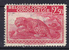 Belgian Congo 1942 Mi. 219     2.50 Fr Leopard - Usati