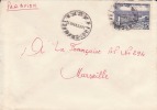 FORT CRAMPEL - OUBANGUI - A.E.F - 1957 - COLONIES FRANCAISES - LETTRE - MARCOPHILIE - Andere & Zonder Classificatie