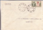 BODA - TRANSIT PAR BANGUI - OUBANGUI - A.E.F - 1957 - COLONIES FRANCAISES - LETTRE - MARCOPHILIE - Altri & Non Classificati