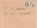 BERBERATI - OUBANGUI - A.E.F - 1957 - COLONIES FRANCAISES - FLAMME - LETTRE - MARCOPHILIE - Autres & Non Classés