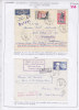 2 Belles Lettres_ 1962 Paris-Stutgart-Munich/1967Paris-Montpellier Turbopropulseur/Inconnu Retour / 397 - First Flight Covers