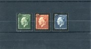 1947-Greece- "King George II Mourning Issue"- Complete Set MH/MNH - Unused Stamps