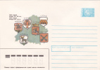 Belarus.  1991.  Pre-paid Envelope. Coats Of Arms. - Omslagen