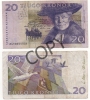 Ban002 Svezia | Sweden | Suede, Banconota Da 20 Corone | 20 Kronor Banknote | Billet De 20 SEK - Svezia