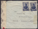 Portugal Airmail PORTO 1943 Cover To LONDON Great Britain P.C. 90 Censor Label Examiner 9899 Avelar Brotero (2 Scans) - Brieven En Documenten