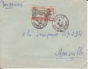 BOUAKE - COTE D´IVOIRE - 1957 - COLONIES FRANCAISES - LETTRE - MARCOPHILIE - Briefe U. Dokumente