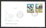 NORVEGE N° 837 & 838 Obl. S/ Enveloppe FDC - FDC