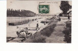 Carte 1909 MANTES / PECHEURS SUR LA SEINE - Mantes La Ville