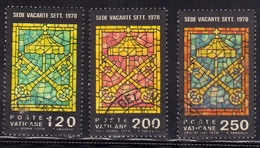 CITTÀ DEL VATICANO VATICAN VATIKAN 1978 SEDE VACANTE VACANT SEAT SERIE COMPLETA COMPLETE SET USATA USED OBLITERE' - Used Stamps