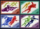 USSR Russia 1984 Sarajevo Winter Olympic Games Figure Speed Skating Ice Hockey Sports MNH Michel 5352-5355 Su 5472-5 - Eishockey