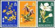 AA0282 Hong Kong 1977 Orchids 3v MNH - Ungebraucht