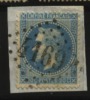 France N° 29B Oblitération GC GROS CHIFFRES  N° 4169  // VESOUL - 1863-1870 Napoleon III With Laurels