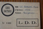 TITRE DE TRANSPORT TICKET BILLET CARTE POUR TOUS  PARCOURS  PAR CARS SACTARD No 1325 L.D.D. > TOULON AUTOBUS - Europa