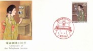 JAPAN, 1990.Centenary Of The Telephone Service, FDC - FDC