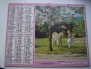 Almanach Des P.T.T. 1984 - Vosges N°88 - Fillette âne - Saint Bernard  - OLLER - Carte Géographique - Small : 1981-90