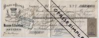 06 ALPES MARITIMES.ANTIBES.CHEQUE...MANDAT 1892 HUILES D OLIVES   ..‹(•¿•)› - Bills Of Exchange