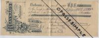 11 AUDE..NARBONNE...CHEQUE MANDAT.....1892   ..‹(•¿•)› - Bills Of Exchange