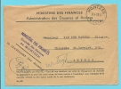 Brief (Ministere Des Finances) Met Stempel MONTZEN (Oostkanton - Canton De L´est) - Franquicia