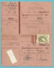 884 (U.P.U.) Op Ontvangkaart/Carte-récépissé Met Stempel BRUXELLES Met Stempel RETOUR / IMPAYE - Covers & Documents