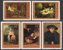 USSR Russia 1976 Rembrandt Paintings Famous Artist People Art Painting Soviet Union Portrait Stamps MNH Michel 4551-4555 - Rembrandt