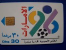 UAE, Phone Card, Soccer Football, 1996, XI Th Asian Cup, Other CHIP - Emirati Arabi Uniti