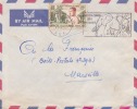 BRAZZAVILLE R.P - CONGO - 1957 - COLONIES FRANCAISES - Afrique - Avion - Flamme - Lettre - Marcophilie - Briefe U. Dokumente