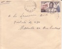 FORT ROUSSET - CONGO - 1955 - COLONIES FRANCAISES - Afrique - Avion - Lettre - Marcophilie - Cartas & Documentos