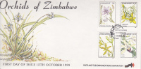 Zimbabwe -1993 Orchids  FDC - Zimbabwe (1980-...)