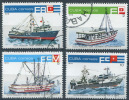 Cuba 1978 - Fishing Boats - Comp. Set Of 4 - Usati