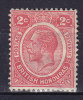 British Honduras 1926 Mi. 91     2 C King George V. MH* - Brits-Honduras (...-1970)