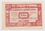 ESPAGNE/ GUERRE CIVILE - COMMUNE DE ALCAMIZ - 1 PESETA 1937  NEUF - 100 Pesetas