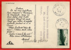 MARTINIQUE CARTE POSTALE PUBLICITAIRE PHARMACEUTIQUE DU 31/03/1948 DE FORT DE FRANCE POUR LYON - Cartas & Documentos
