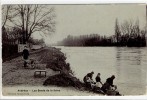 Carte Postale Ancienne Andrésy - Les Bords De La Seine - Métiers, Laveuses, Lavandières - Andresy