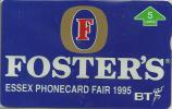 UNITED KINGDOM 5 UNITS  FOSTER BEER ALCOHOL  CARDS FAIR 1995 L & G MINT READ DESCRIPTION !! - BT Private Issues