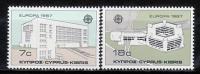 Cyprus Sc687-8 Europa, Modern Architecture - 1987