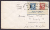 United States SAN FRANCISCO Calif. 1957? Cover Luxembourg Franked W. Block 9 Miniature Sheet Stamps - 2c. 1941-1960 Lettres