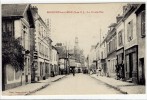 Carte Postale Ancienne Bonnières Sur Seine - La Grande Rue - Bonnieres Sur Seine