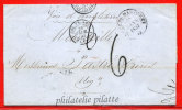 MARTINIQUE VOIE ANGLAISE LETTRE DU 28/01/1857 DE SAINT PIERRE POUR MARSEILLE - Cartas & Documentos