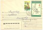 Cover Turkmenistan (Snake + Atlanta 1996 Stamp) 1996 - Turkmenistán