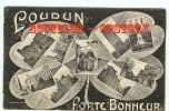 86 - LOUDUN - 9 Vues Porte Bonheur - Dos Scané - Loudun