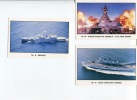 (111) Military Warships - Aircraft Carrier HMAS Ark Royal, USS New Jersey, INS Godavari - Monuments Aux Morts