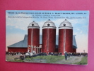 Tracy Ranch Mt. Union Ia  Triple Wall Silos  Advertisment Ca 1910 ---    ====== Ref 361 - Andere & Zonder Classificatie