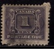 Canada  Used 1906, 1c Postage Due - Impuestos