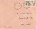 DJAMBALA - CONGO - 1957 - COLONIES FRANCAISES - Afrique - Avion - Lettre - Marcophilie - Brieven En Documenten