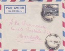 SOUANKE > Transit > OUESSO - CONGO - 1956 - COLONIES FRANCAISES - Afrique - Avion - Lettre - Marcophilie - Storia Postale