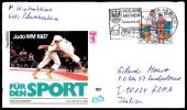 GERMANY INGELHEIM AM RHEIN 1992 - ROTWEINSTADT - BUSTA VIAGGIATA PER L´ITALIA - JUDO COVER - Judo