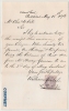 UK - POSTAL FISCAL STAMPS - 1876 SG #  F19  On VF Letter - Fiscale Zegels