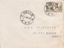 KELLE - CONGO - 1957 - COLONIES FRANCAISES - Afrique - Avion - Lettre - Tampon - Marcophilie - Covers & Documents