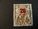 1937 Portomarken   Michel Nr 52 ; Olijf Rood 20 C Auf 50 C - Segnatasse